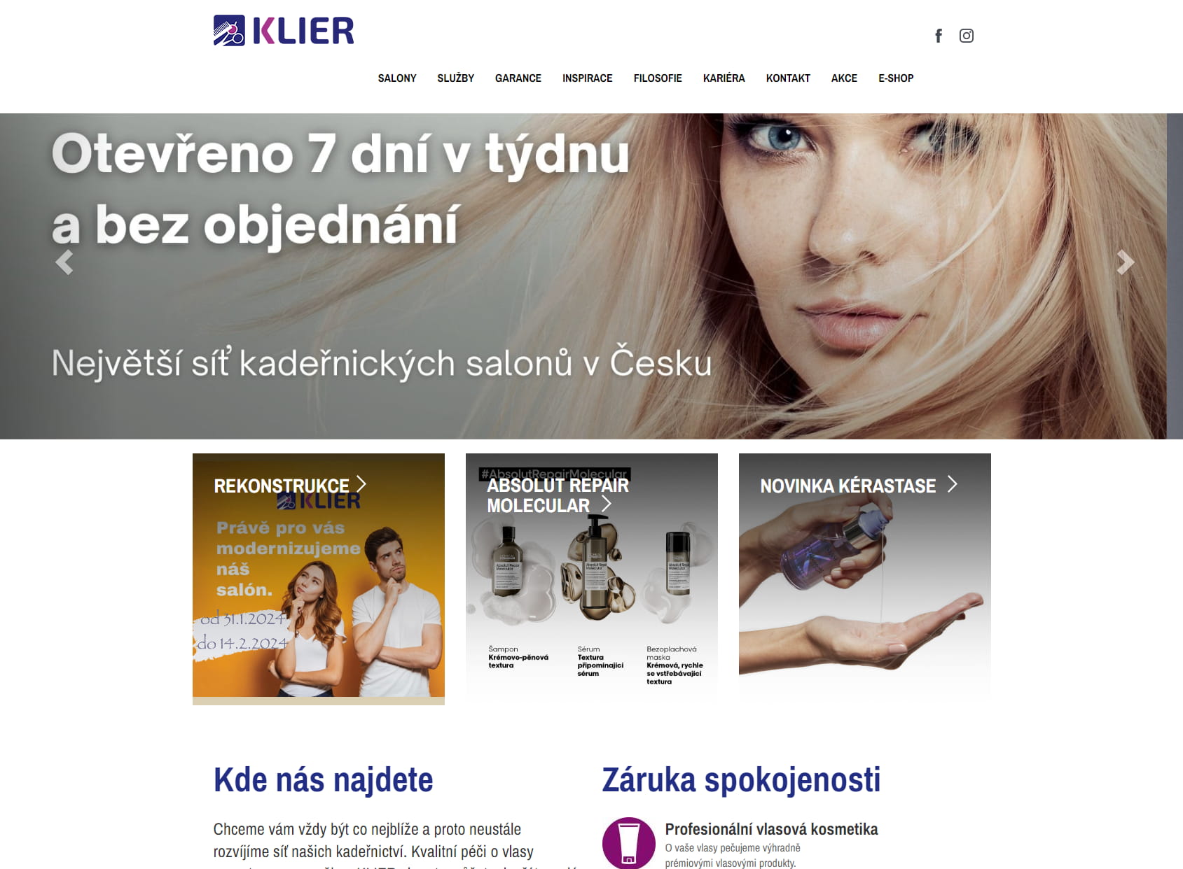 Kadeřnictví KLIER - Hypermarket Tesco