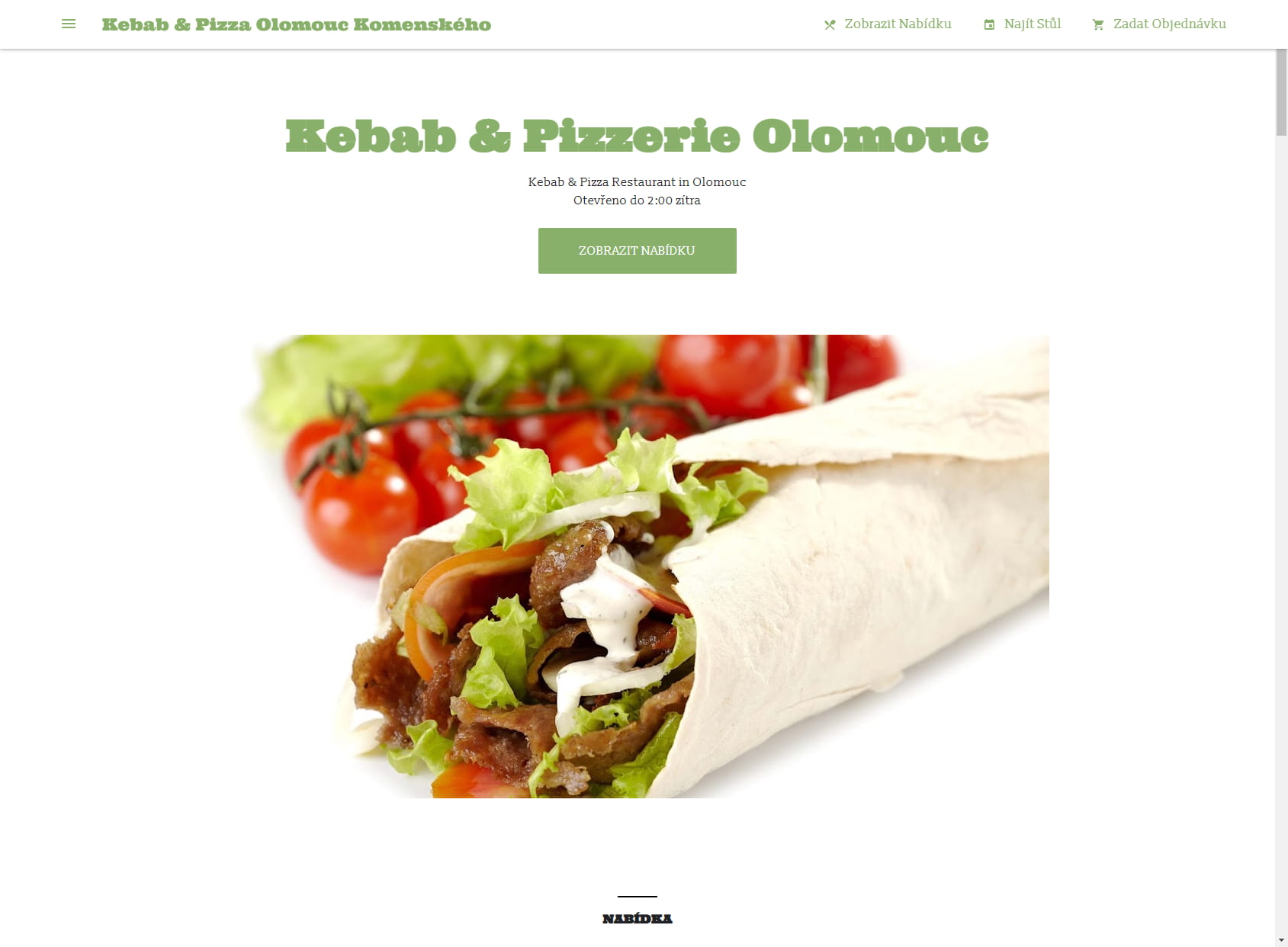 Kebab & Pizza Olomouc Komenského
