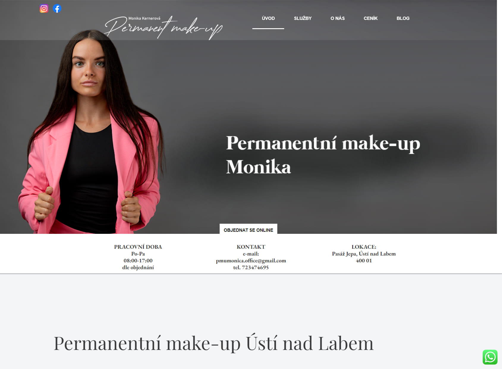 Kosmetický salon a permanentní make-up Monika Kernerová