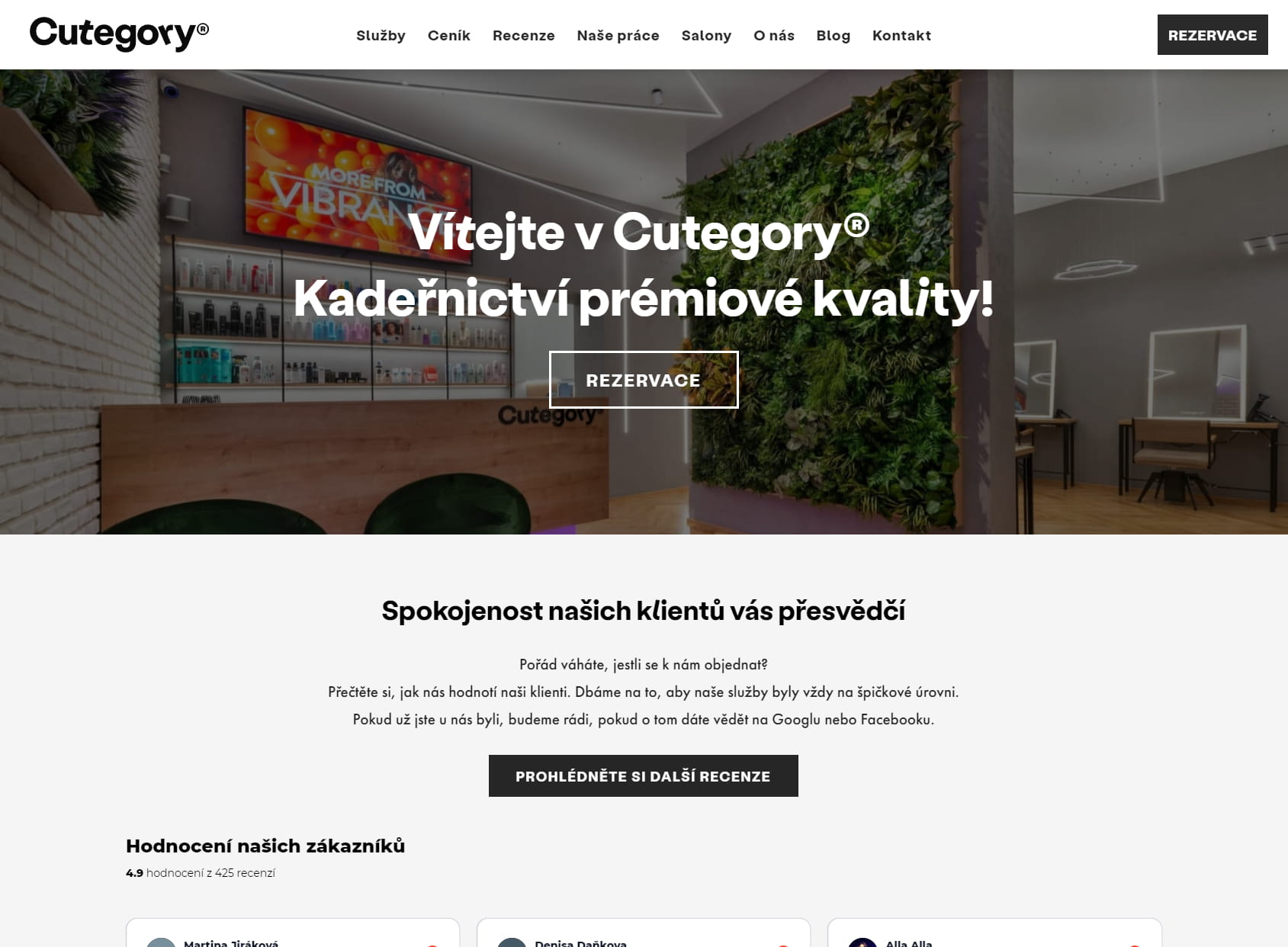 Cutegory Kadeřnictví - Praha