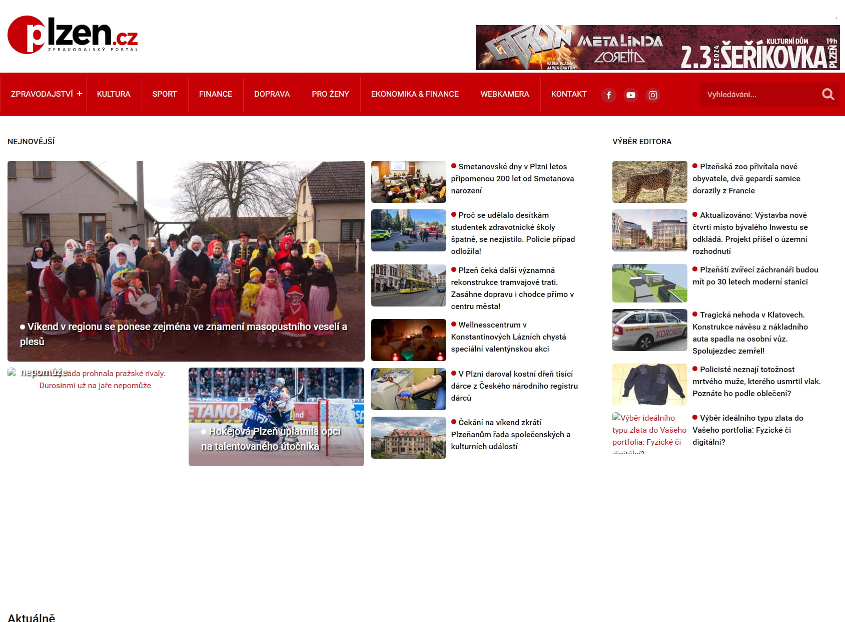 News Plzeň - information portal for Pilsen and the Pilsen Region