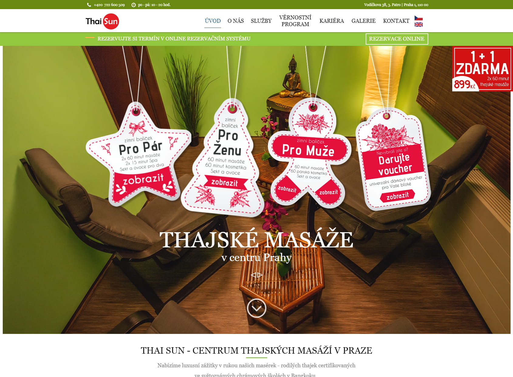 Thai massage center - Sun Thai, Thai massage Prague